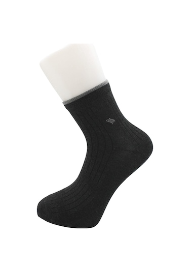 Erkek Yarım Konç Çok Renkli Pamuklu Çorap 4'lü Paket Çok Renkli