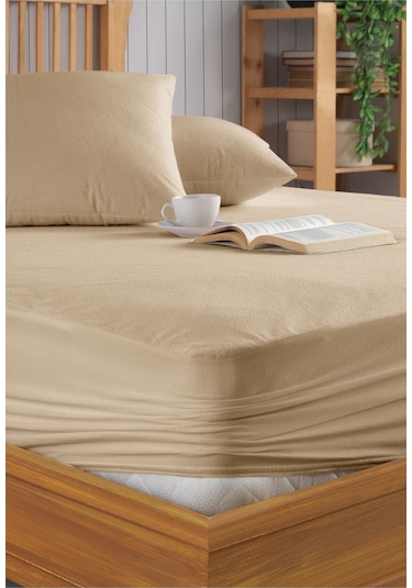 Formeya Pamukkale Kahve Mikro Fitted Sıvı Geçirmez Yatak Koruyucu  TekKişilik  Alez