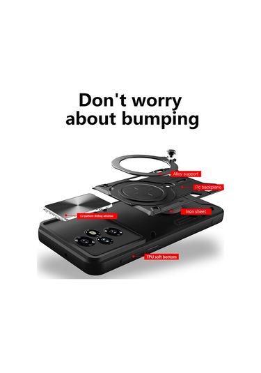 360 Dönen Metal Manyetik Araç Tutucu Zırh Telefon Kılıfı Onur 90 50 200 X9a Red For Honor X6 4g Red