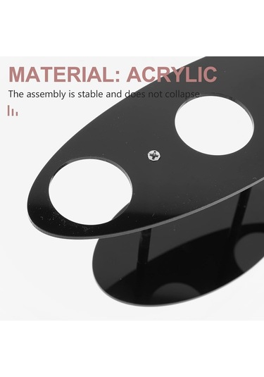 Cbtx Yx035 Akrilik Dondurma Külahı Rafı Dondurma Standı Siyah