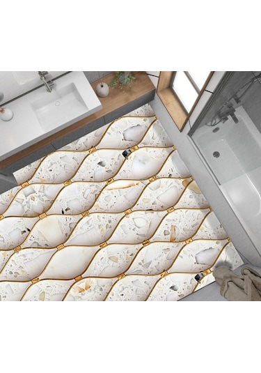 Yer Kaplama Zemin Kaplama Folyosu 65x130 Cm 3d Soyut Karo