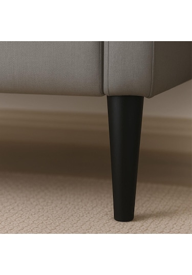 8 Adet Ahşap Ayak 15 Cm Siyah M8 Civatalı Bağlantı Aparatlı Dolap Mobilya Koltuk Kanepe Destek Ayağı Ayakları Siyah