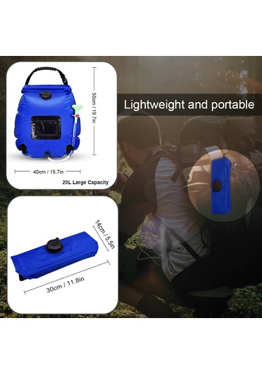 Monyee Askeri Yeşil Güneş Enerjili Düş Çantası 20l - Kamp İçin Taşınabilir, 50cm Borulu, 430g, 45x50cm Haki