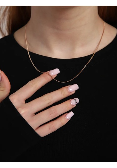 Voznesenskij Uvelirnyj Zavod 925 Ançız Kolye Gümüş Zinciri Altın Kaplama 250228215 Altın