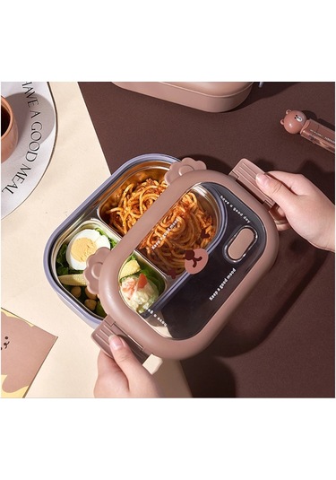 River World Yemek Kabı Paslanmaz Çelik Ve Bölmeli Çok Renkli