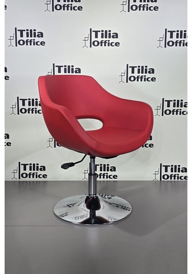 Monaco Çalışma Kuaför Kesim Koltuğu Tepsi Ayak Kırmızı