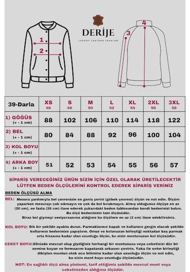 Derije Darla Hakiki Deri Kadın Siyah Yelek