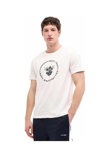 Lumberjack Ml Renato 11ıtl 1030 6fx Beyaz Erkek Kısa Kol T-shirt 000000000102054863 Beyaz
