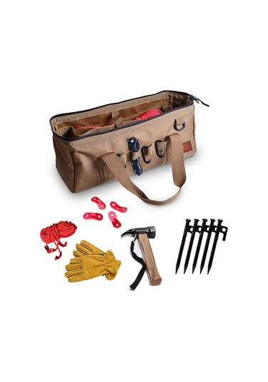 Geeksen Dayanıklı Su Geçirmez Kamp Çadırı Aksesuar Çantası - Çok Amaçlı Organizatör Kum