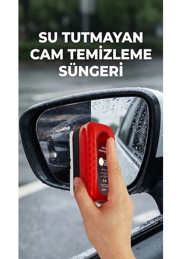 Araç Camı İçin Su Tutmaz Temizleme Süngeri - Pratik Kullanım