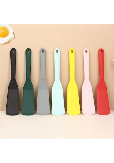 Mavi Silikon Kızartma Küreği Yapışmaz Mutfak Gözleme Kızarmış Yumurta Transfer Küreği Biftek Kürek Mutfak Pişirme Araçları