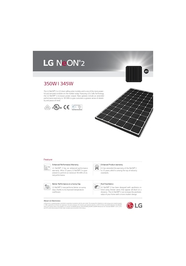 Lg Neon 2 3520 W Solar Panel