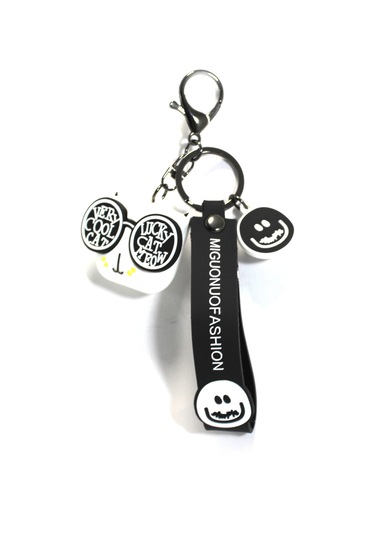 Very Cool Cat Beyaz Anahtarlık