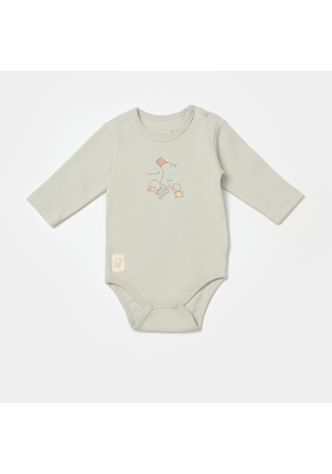Biorganic Teach Me Uzun Kollu Body Kiremit- Mint Yeşil