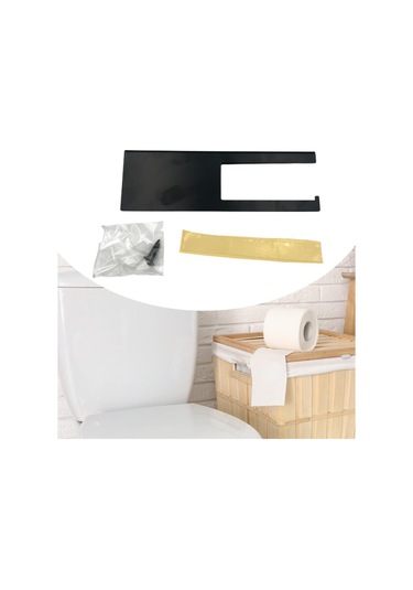 Suntek Banyo Oteli Için Raflı Kompakt Tuvalet Kağıdı Tutucusu Siyah