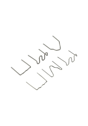 Xindoker 100 Adet 0.6mm Dalgalı Doğrusal Tungsten Filament Plastiği, Araba Tampon Çatlak Tamiri İçin Plastiği Kaynak Makinesi Çivileri