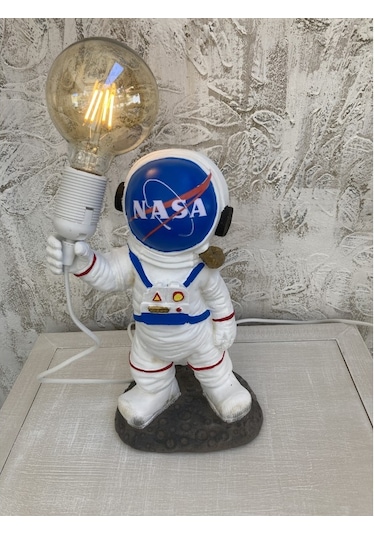 Elinde Ampüllü Astronot, Abajur Heykel