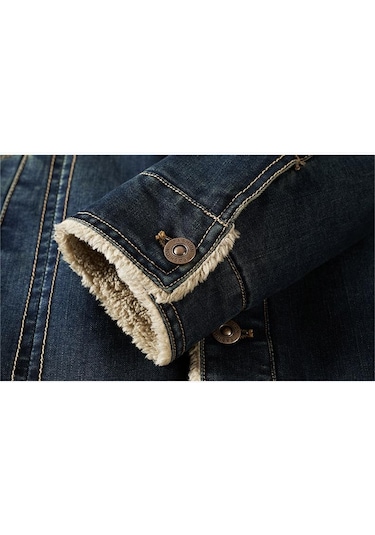 Sımıcg Casual Polar Denim Ceket-lacivert Lacivert