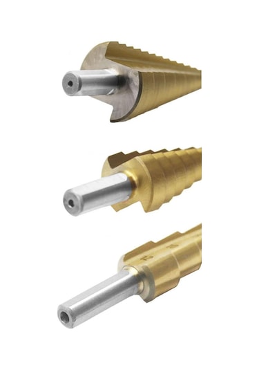 Depomega Kademeli Matkap Ucu Sac Delme Seti 3'lü