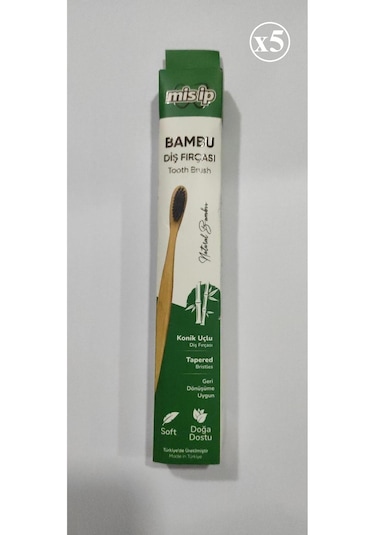 Mis İp Bambu Diş Fırçası 5 Adet