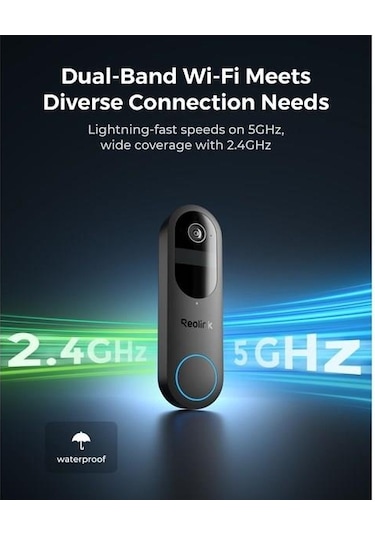 Reolınk 4mp Wıfı Dorbell Bataryalı Kapı Zili Poe