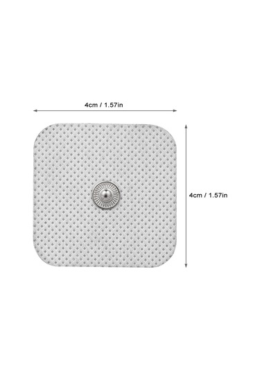 Yaozixa 4x4cm 3.5mm Arayüzlü Dijital Fizyoterapi Elektrot Paspası - 10 Adet 5 Çift - Kan Akışını Ve Metabolizmayı Artırır Çok Renkli