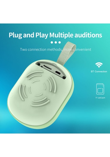 Dianziye Bt513 Bluetooth Hoparlörü, Taşınabilir, Bluetooth 5.1, Tf Kart Desteği, 10m Kapsama, 4 Saat Çalışma Süresi, Mavi