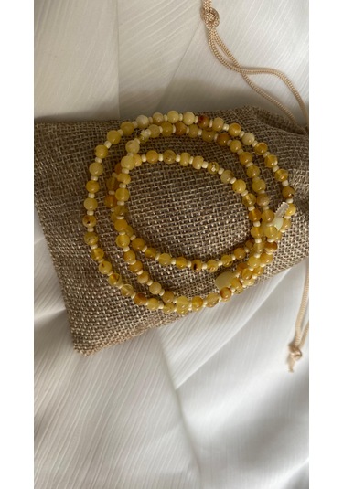 Sertifikalı Yetişkin Damla Kehribar Kolye Çok REnkli