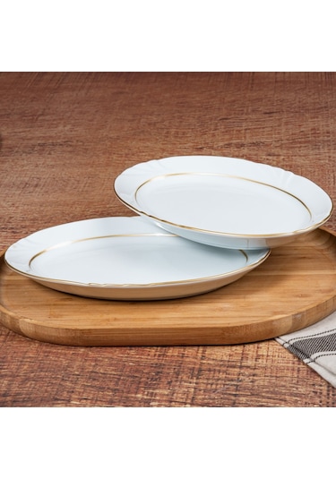 Güral Soprano 2 Adet 25 Cm Gold Kayık Tabak
