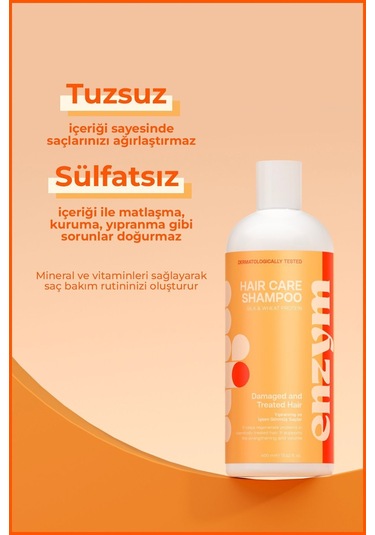 Kuru, Yıpranmış Ve Işlem Görmüş Saçlar Için Saç Bakım Şampuanı 400 Ml