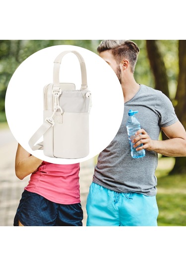 Suntek Telefon Cebi Hediye Piknik Şişe Kılıfı Tutucu Su Beyaz
