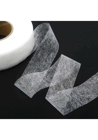 64 Metre Siyah Beyaz Çift Taraflı Tela Yapışkanlı Kumaş Elbise Ütü Hem Bant Tela Web Dıy Dikiş Aksesuarları Lxy 1.2