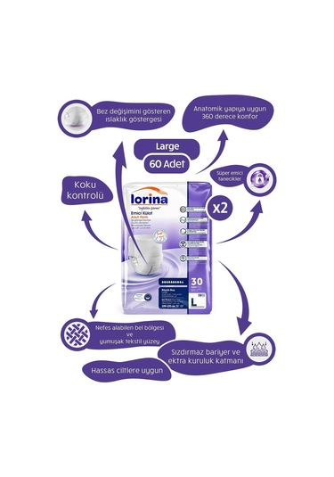 Plus Emici Külot Large 60 Adet L