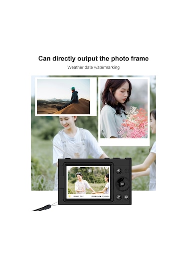 Springsun Taşınabilir 4k Ccd Wifi Dijital Kamera 64mp 2.83 İnç 28x Dijital Zoom 80 Filtre Efekti