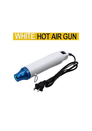 Yaozixa 110v Amerikan Standartı Düz Fişli Isı Makinesi - Isı Gıdıran Folyo, Fırça, Kauçuk Damga Ve Konveks Toz İçin El Yapımı Dıy Aracı Beyaz