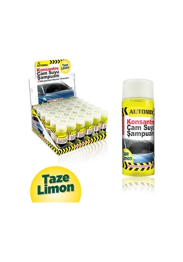 Konsantre Cam Suyu Şampuanı Taze Limon Esanslı 50 Ml 1 Adet