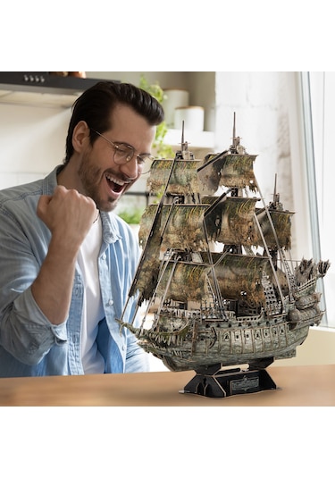 Uçan Hollandalı Gemisi 3d Puzzle T4041h - Karanlıkta Parlayan