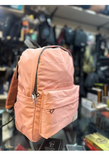 Bagslab Pembe Su Geçirmez Kumaş Sırt Çantası 1069 Pembe