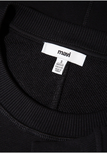 Mavi Kadın Bisiklet Yaka Sweatshırt Siyah 1s10390-900 Siyah