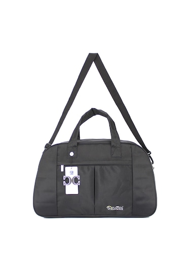 Case Club Orta Ve Büyük Boy Seyahat Ve Spor Çantası Omuz Askılı Siyah