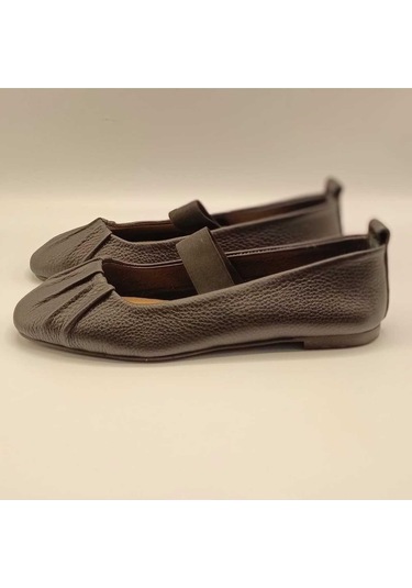 Hazal Siyah Deri Babet Siyah