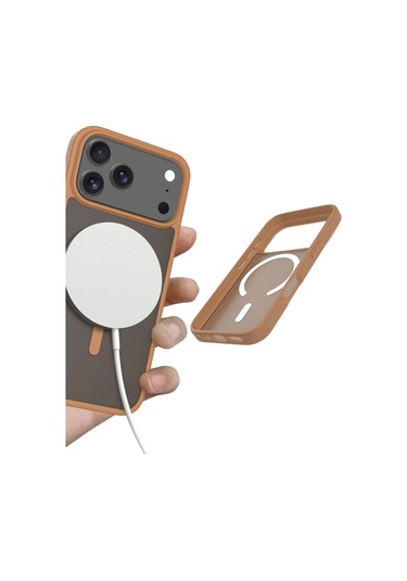 Csmtex 2 Joko Apple Uyumlu iPhone 17 Pro Max Jota Magsafe Kapak - Çöl Titanyum