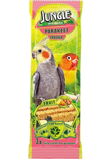 Jungle Paraketler İçin Meyveli Kuş Krakeri 3 Adet