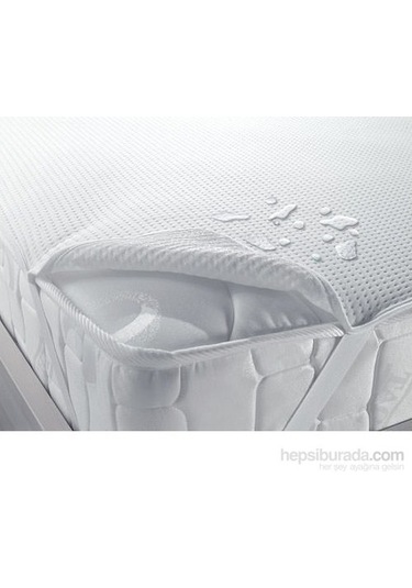 Taç Sıvı Geçirmez Tek Kişilik Polyester Alez Beyaz