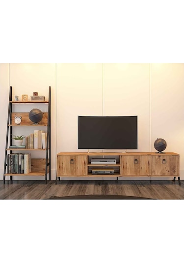 Avmpark Yanke Tv 180 Atlantik Çam + Kitaplık