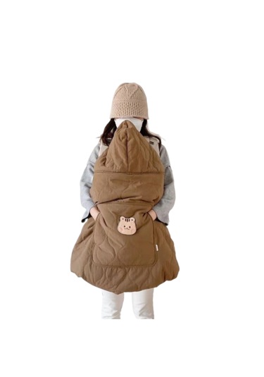 Bebek Arabası Dış Mekan Rüzgar Geçirmez Battaniye - Kahverengi