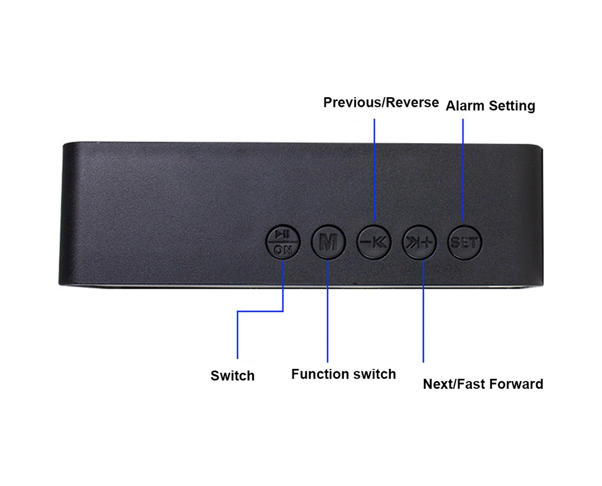Kangvka Pembe Minik Ayna Bluetooth Hoparlör - Çift Alarm, Sıcaklık Ve Pil Göstergeli, Yüksek Kaliteli Ses, Ev Kullanıma Uygun