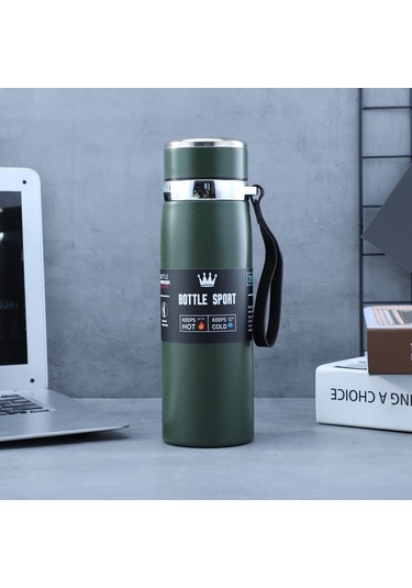 Ykd Store Taşınabilir Paslanmaz Çelik Kettle 600ml, Dış Mekan Kullanımı İçin Yeşil 1 L Yeşil