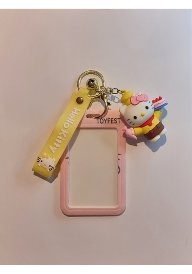 Hello Kitty Figür Anahtarlık Çanta Aksesuarı Ve Kartlık 2 Si Bir Arada - Model 2