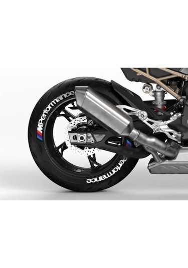 M Performance Beyaz Kalıcı Lastik Yazısı M Power Sticker 4 Kit.
